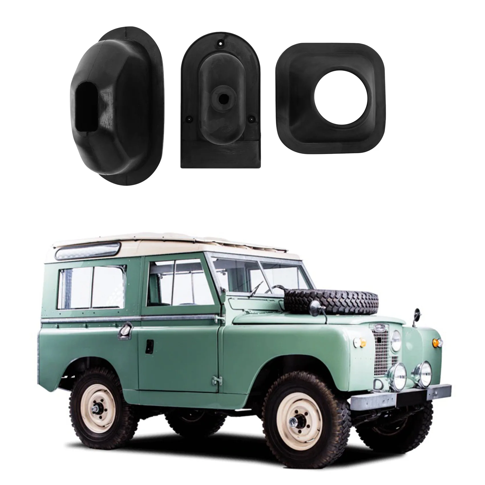 

3Pcs Gear Levers And Handbrake Lever Gaiter Kit For Land Rover Series 2A & 3 DA2466-A99D