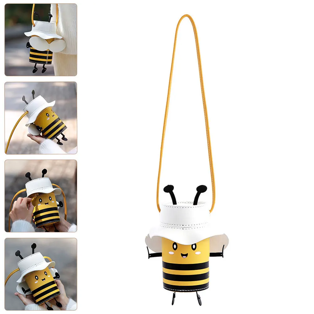 

1 set 1 Set Bee-Shaped Diy Bag Making Kit For Kids Adults Craft Activity Handmade Pu Bag Knitting Set Diy Supplies