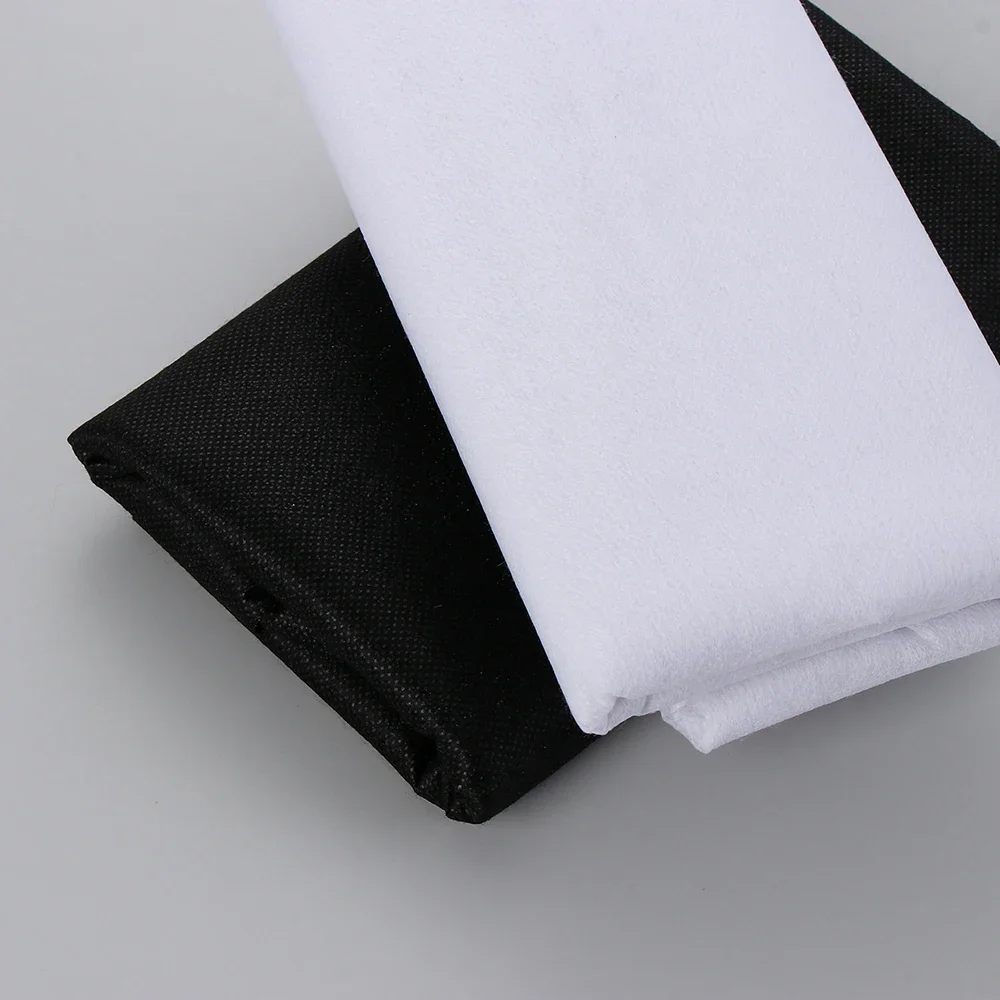 100x100cm Non-woven Iron-On Interlining Single-Sided Adhesive Lining Sewing Interlining Lightweight Fusible Polyester DIY Crafts
