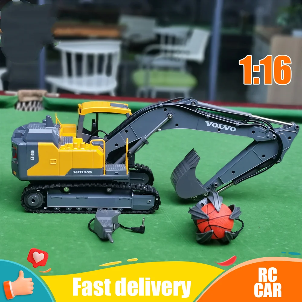Double E EC160E 3 In 1 Excavator RC Truck Crawler Alloy Tractor Engineering Car RC Excavator Engineering Control App