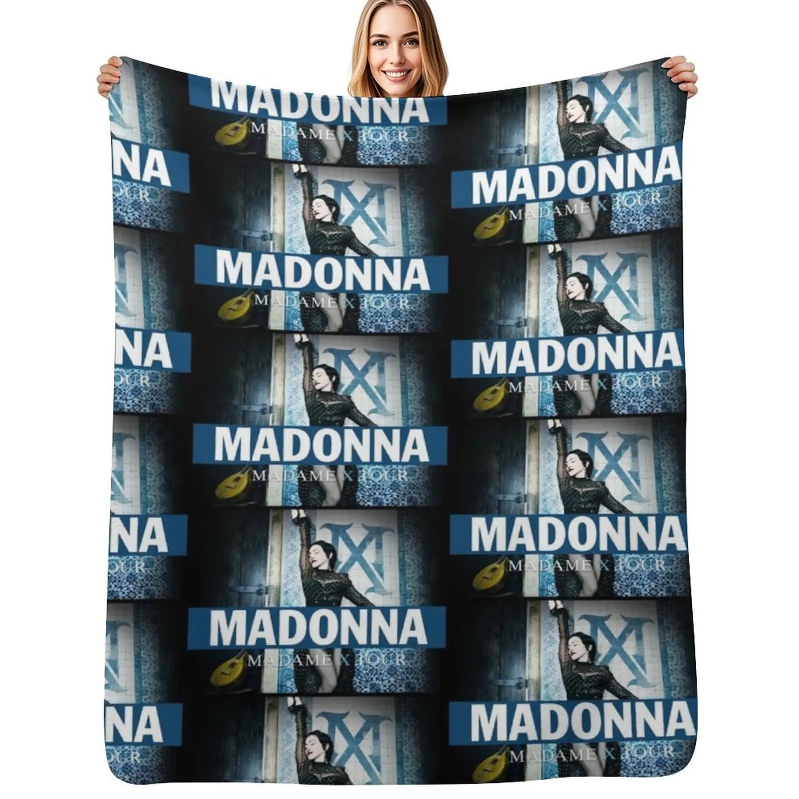 

NEW MADONNA TOUR Throw Blanket Custom Blankets Sofas Of Decoration Furrys Designers Blankets