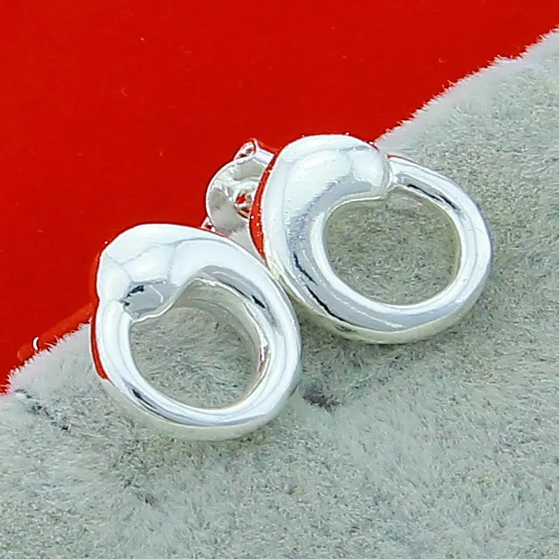 925 Sterling Silver Round Earrings Stud Earrings For Women Creativity Gifts Street All-match Party And Daily Wear