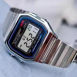 Luxus f91w Banduhr Retro digitale Edelstahl Sport Militär uhren wasserdichte Männer Frauen elektronische Armbanduhr Uhr