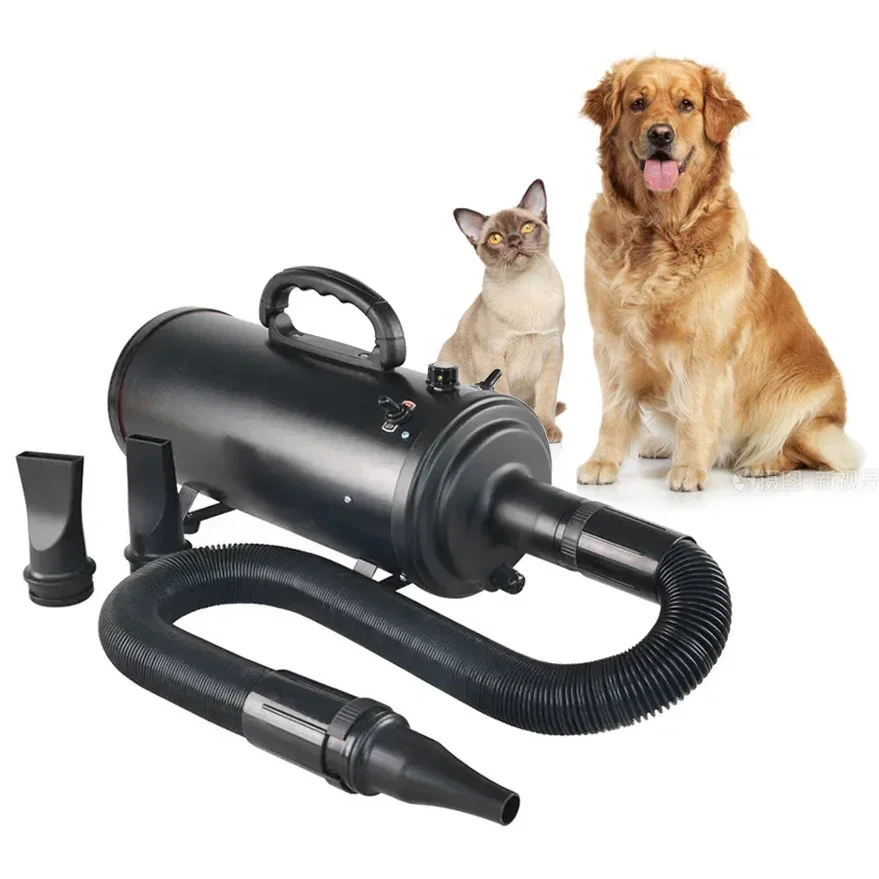 

Professional Dog Hair Dryer Double Motors 4.2HP High Velocity Adjustable Speed Pet Dog Blower Grooming Machine