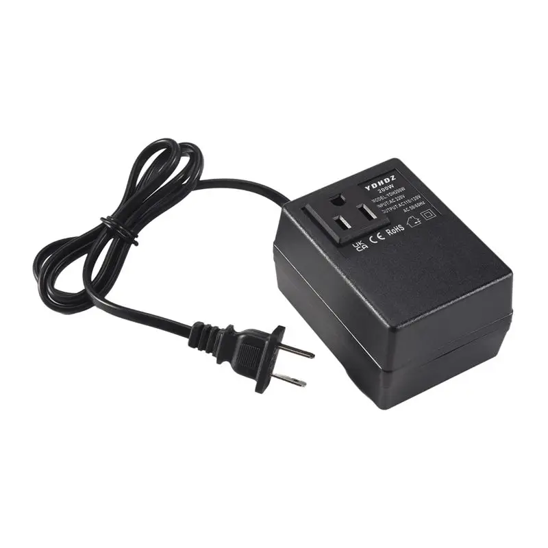 ABKQ-1 PCS 200W Voltage Converter Transformer 220V To 110V Step Down Travel Voltage Transformer Converter US Plug view 6