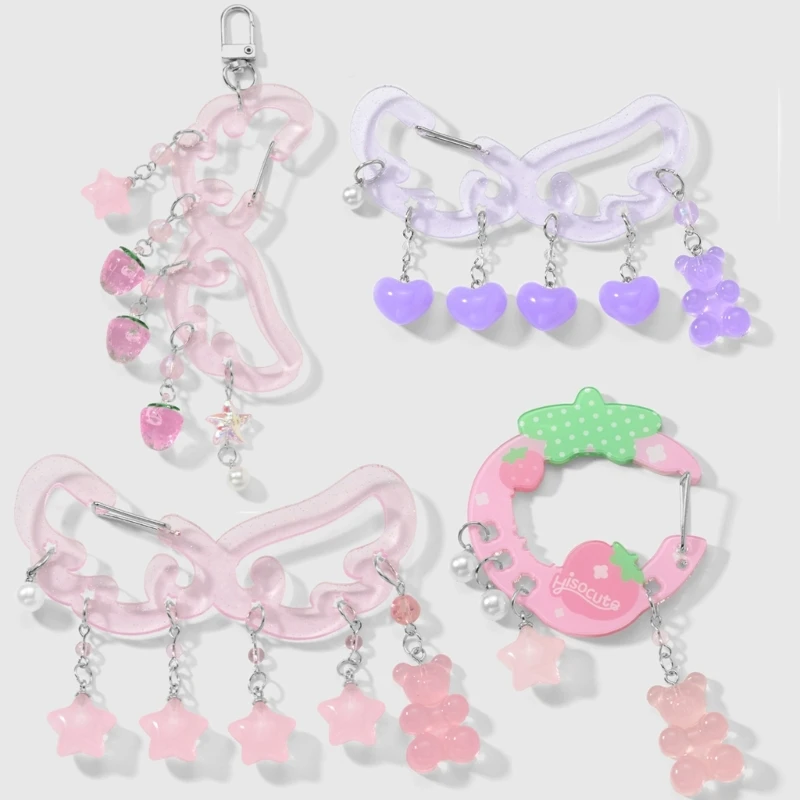H3CB Multipurpose Bag Keyring Hook Star Wing Carabiners Hook Clips Camping Accessories Buckle Acrylic Buckle Keychain