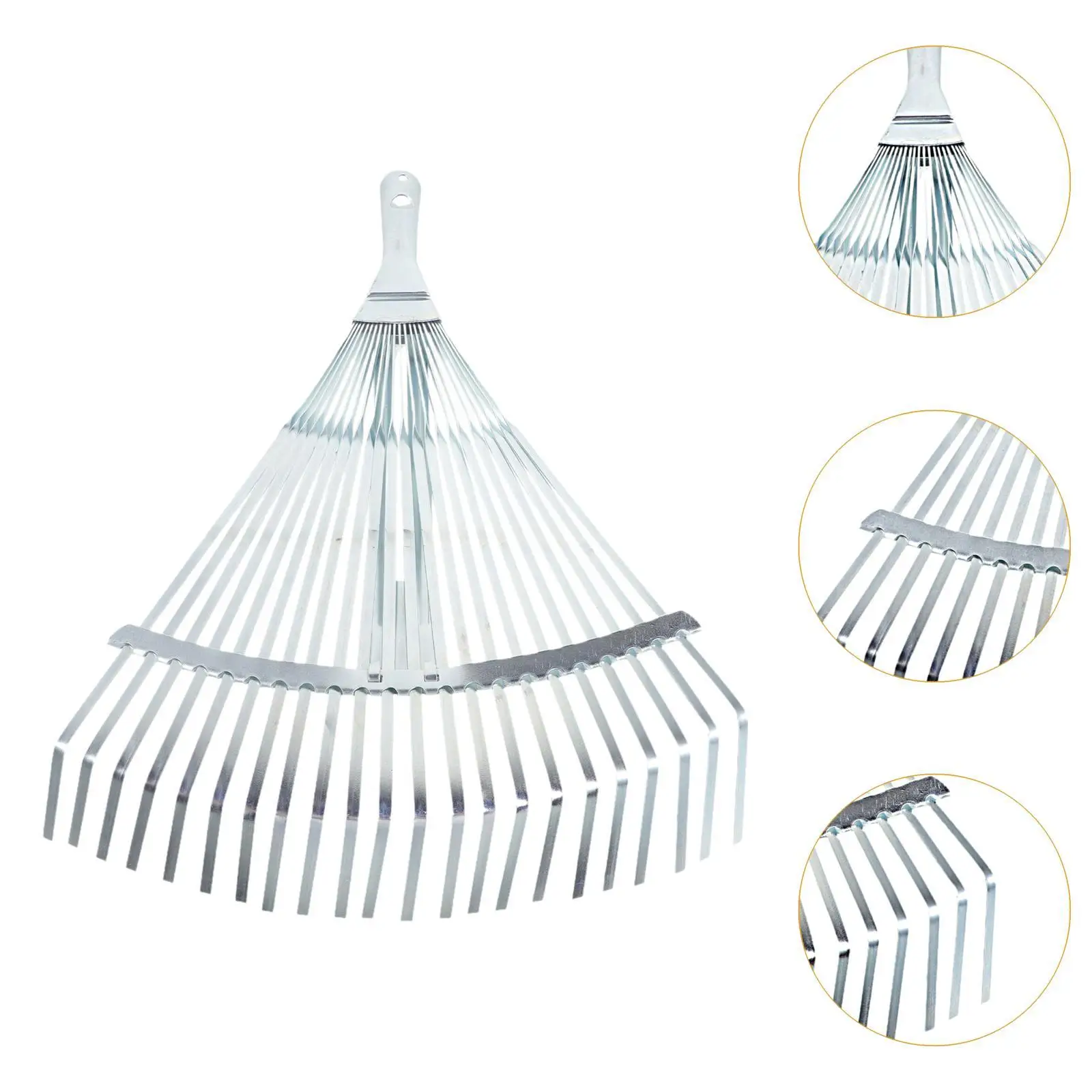 Garden Leaf Rake, Telescopic Metal Rake ,29-46cm Expandable, Adjustable Leaf Rake Garden Camping Rake for Shrub Flower Bed