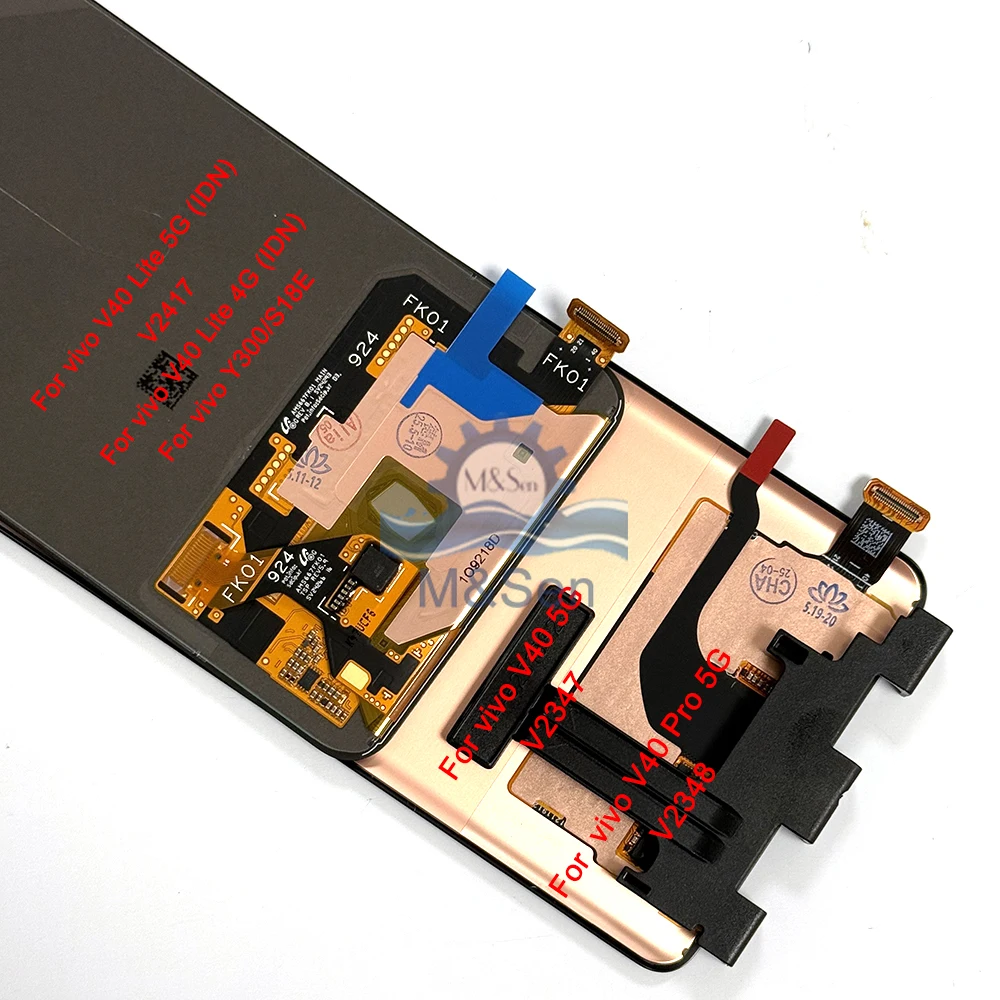 Vivo V40 Pro 5G용 오리지널 AMOLED LCD 프레임 V40E 디스플레이 화면, Vivo V40 Lite 5G IDN LCD용