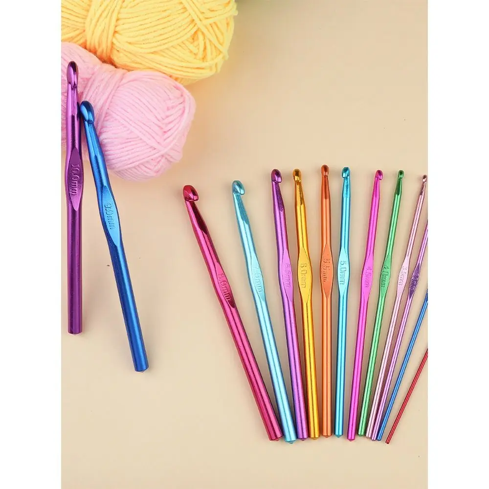 130PCS Portable Knitting Crochet Hook Set Professional Perfect Hand DIY Knitting Tools Full Sizes With Storage Bag