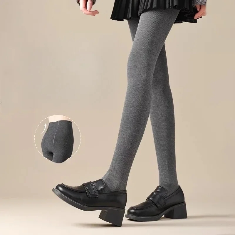 

Autumn and winter women's leggings, can be worn outside, fleece-lined, thickened tights, warm cotton pants, footed pants