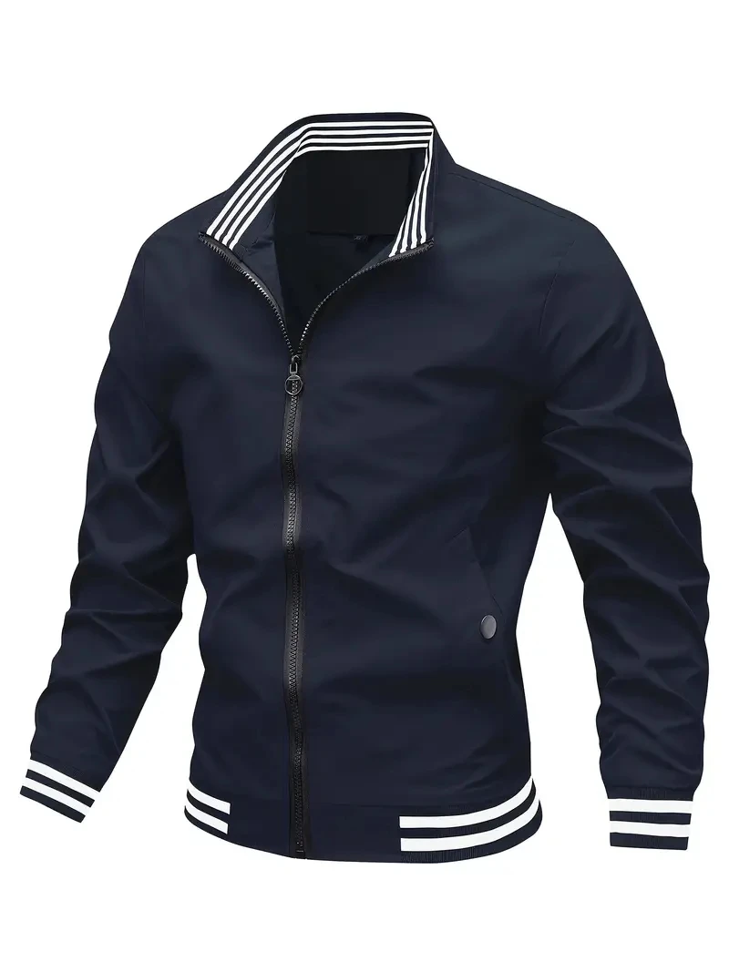 2025 New Design Men golf Jackets Outdoors motorcycle Windproof Clothing Casual Street Wear Coats Man Spring Autumn