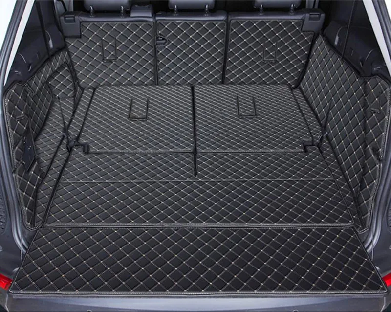 Goede Kwaliteit! Volledige Set Auto Kofferbak Matten Voor Land Rover Discovery 5 2022-2017 7 Zetels Duurzaam Boot Tapijten Mat Cargo liner Cover