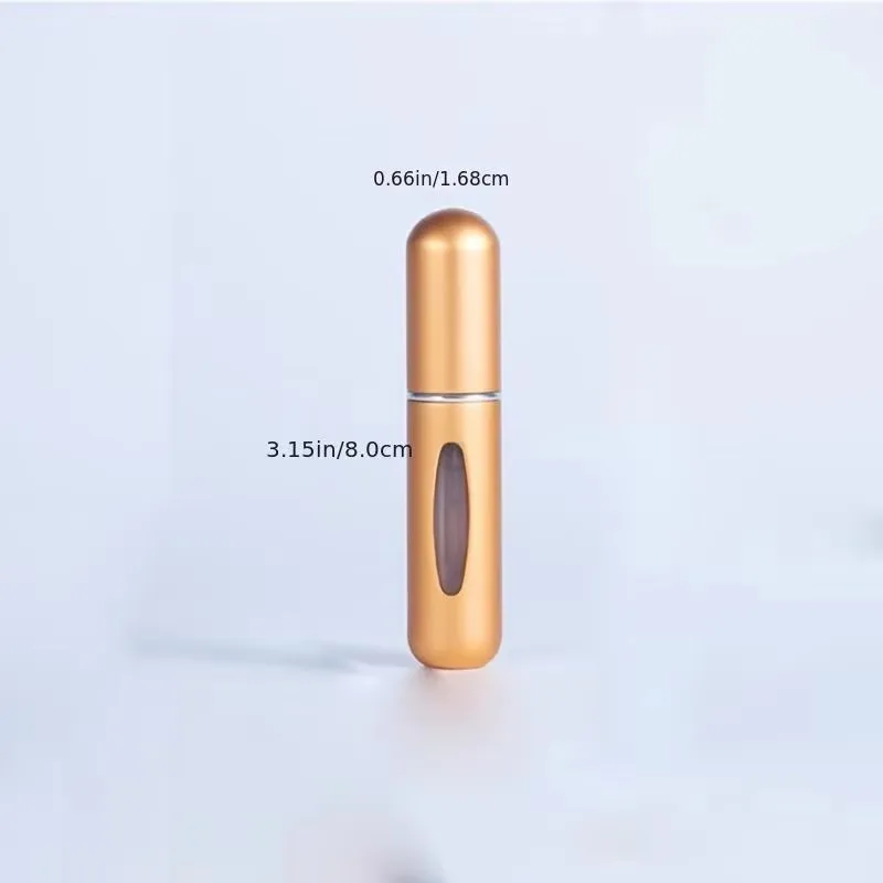 Picture 5: 5 Pieces of 5ml Refillable Mini Perfume Atomizers, Aluminum Perfume Bottles, Portable Perfume Spray Bottles, Travel Perfume Mini Bottles