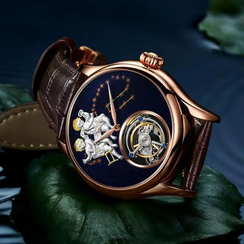 

AESOP Aesop watch real tourbillon watch mechanical fashion trend twelve constellations Gemini waterproof