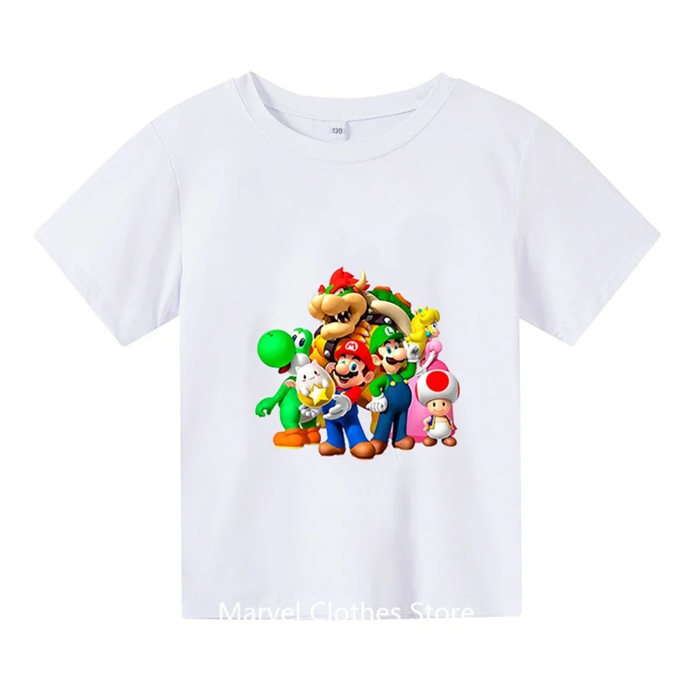 Kids Clothes Cartoon Tops Tee Game Printing T-shirts For Boys Girls T Shirt Children's Clothing Tops T-shirt Boy Baby Tees