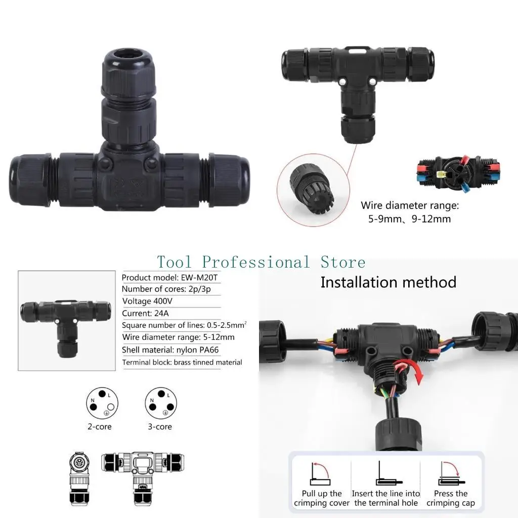 

57QF T Quick Terminal Electrical Wire Connector For Outdoor Cable Connection