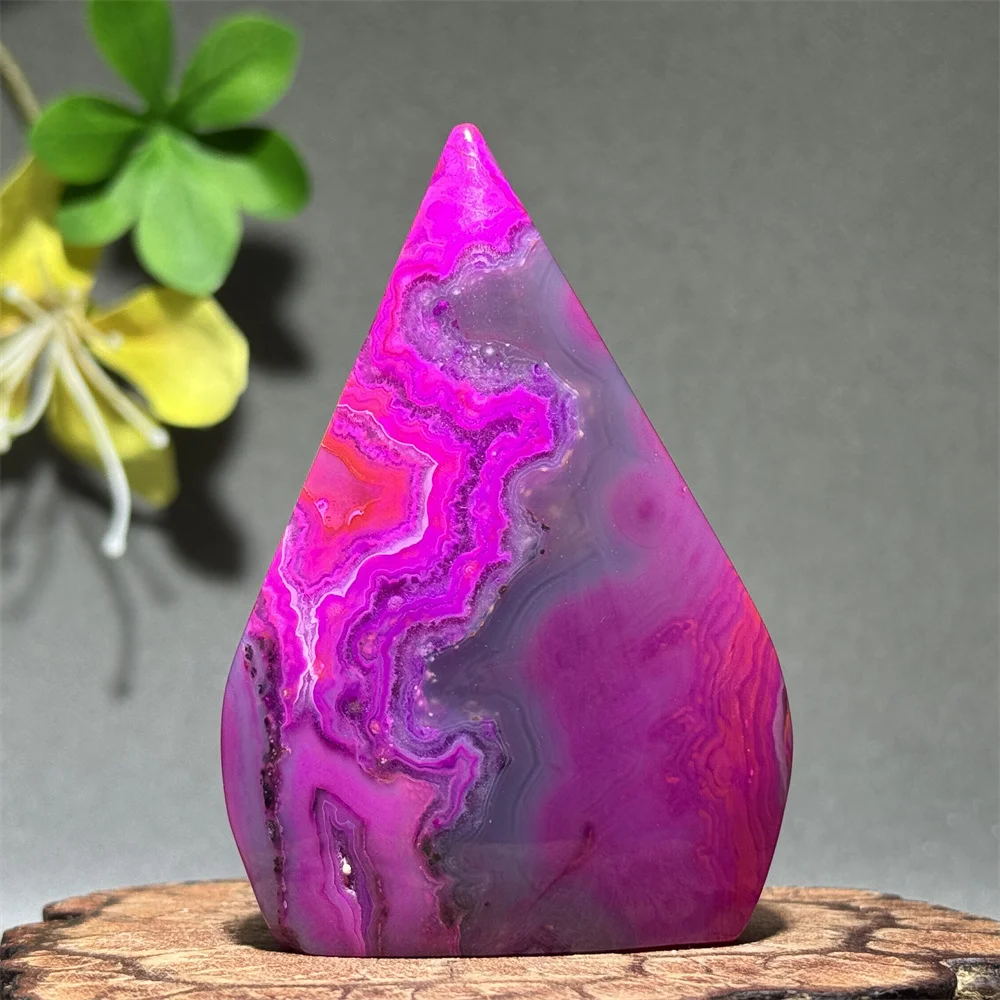 Natural Purple Agate Mineral Quartz Free-Form Torch Home Decoration Gift Reiki Therapy Meditation Witchcraft Chakra Energy Gem