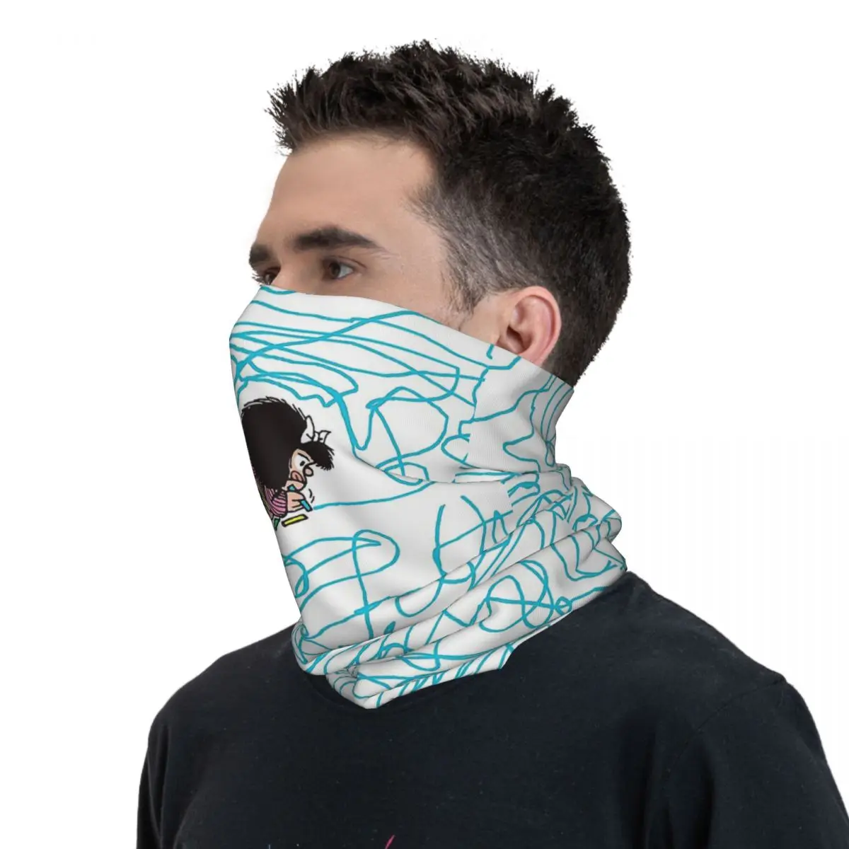 Cute Comic Charatcer Bandana Neck Cover Wrap Scarf Balaclava Cycling Unisex Adult Breathable image 5