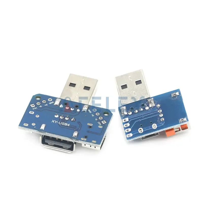 USB Head Switchboard Male USB Connector to Type-c Micro USB Female USB 2.54-4P transfer test board USB adapter plate XY-USB4