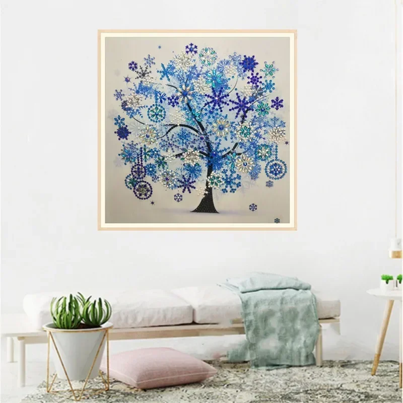 5D DIY Diamond Painting Four Seasons Tree Special Shape Diamond Painting Rhinestone Crystal Diamond Home Decoration