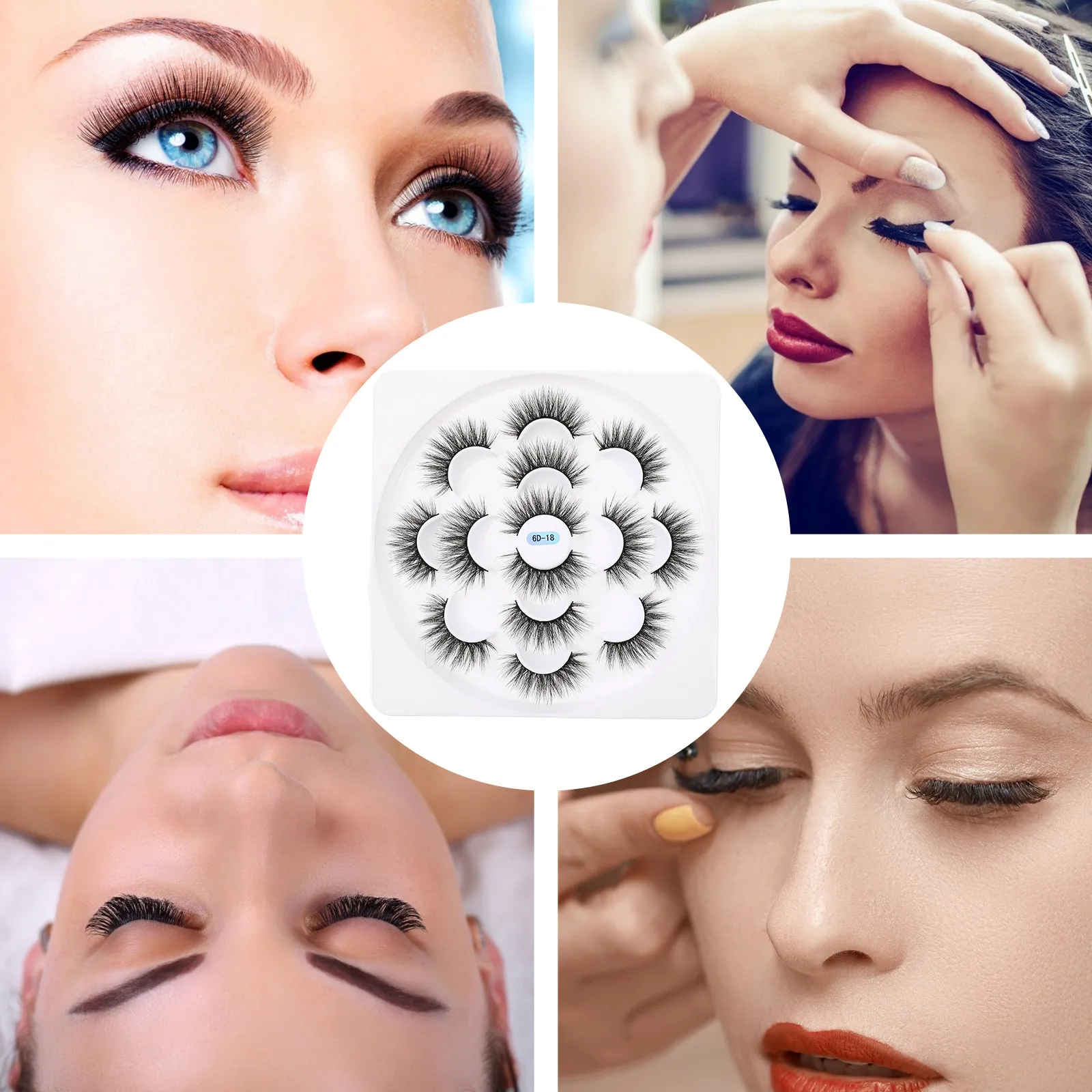 1 scatola di ciglia finte naturali, ciglia ricce per donne, accessorio per il trucco quotidiano, comodo e leggero