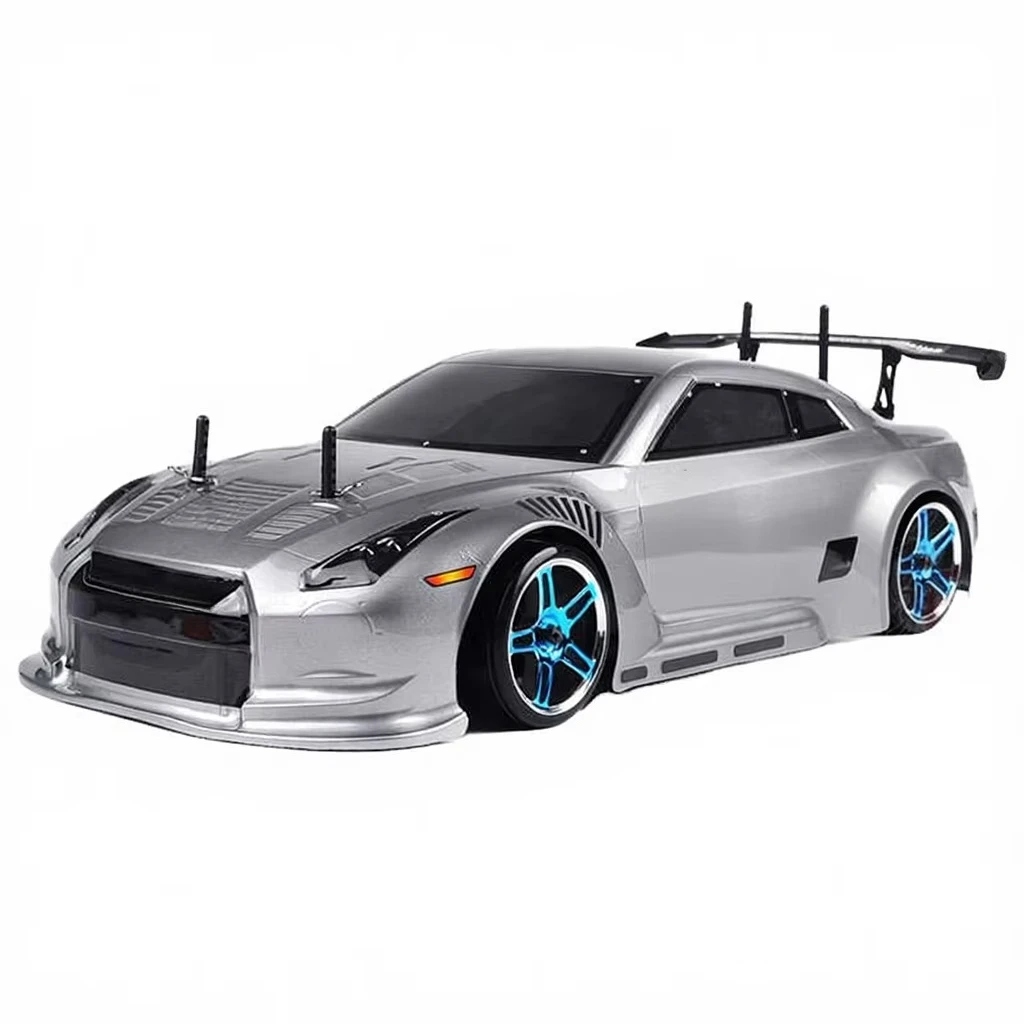 2.4G HSP Flying Fish 1/10 Electric 4WD RC Drift Car RTR with Metal Construction App-Controlled 3-Channel Remote 200m Outdoor