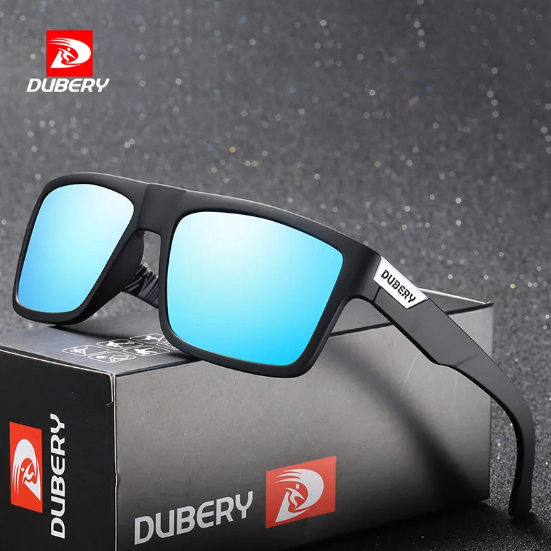 2025 DUBERY Luxury Brand Outdoor Sunglasses for Women Polarized Sun Glasses Fashion Square Male Vintage Anti glare UV400 Eyewear