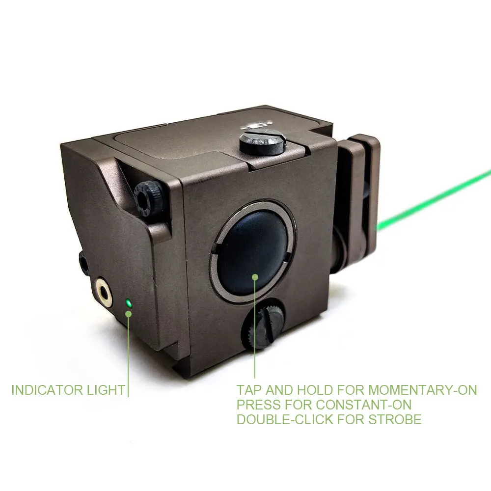 SOTAC Gear PERST-1 Láser táctico verde para riel Picatinny 20 mm