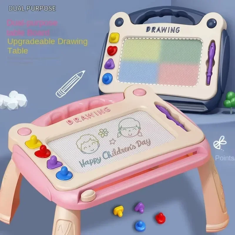 Four Color Zones Magnetic Drawing Board Colorful New Drawing Board Practical Learning Drawing Graffiti Detachable Color Magnetic