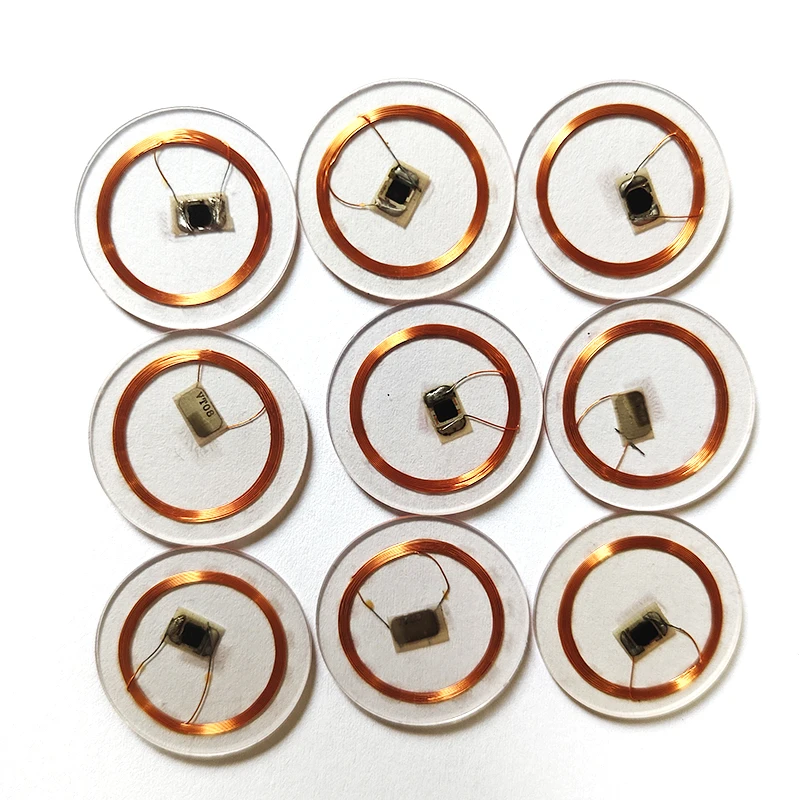 10 ピース/ロット 13.56MHZ S50 F08 NFC タグ FM11RF08 IC カード ISO14443A コインカード 25 ミリメートルプラスチック白