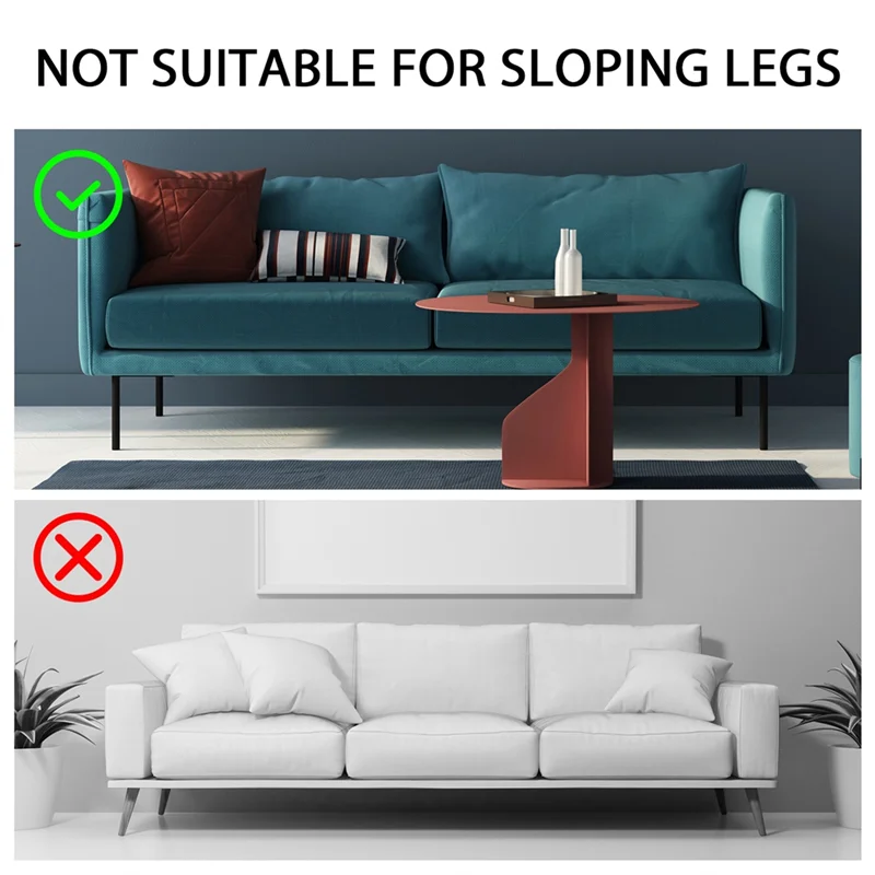 4Pcs Adjustable Furniture Risers Heavy Duty Screw Clamp Elevators For Table, Bed