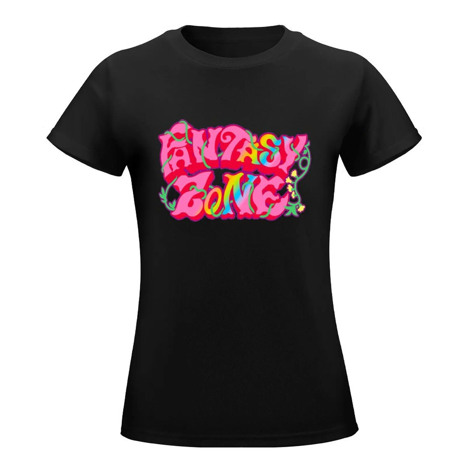 Fantasy Zone Logo T-Shirt cute clothes Aesthetic clothing vintage clothes lady clothes black t shirts for Women