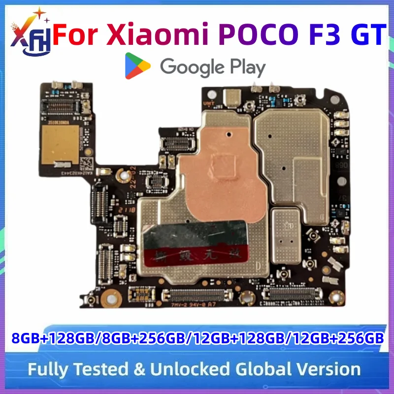 

Motherboard For Xiaomi Mi POCO F3 GT 5G Mainboard Circuits Logic Board For Redmi K40 M2104K10C 128GB 256GB Global ROM