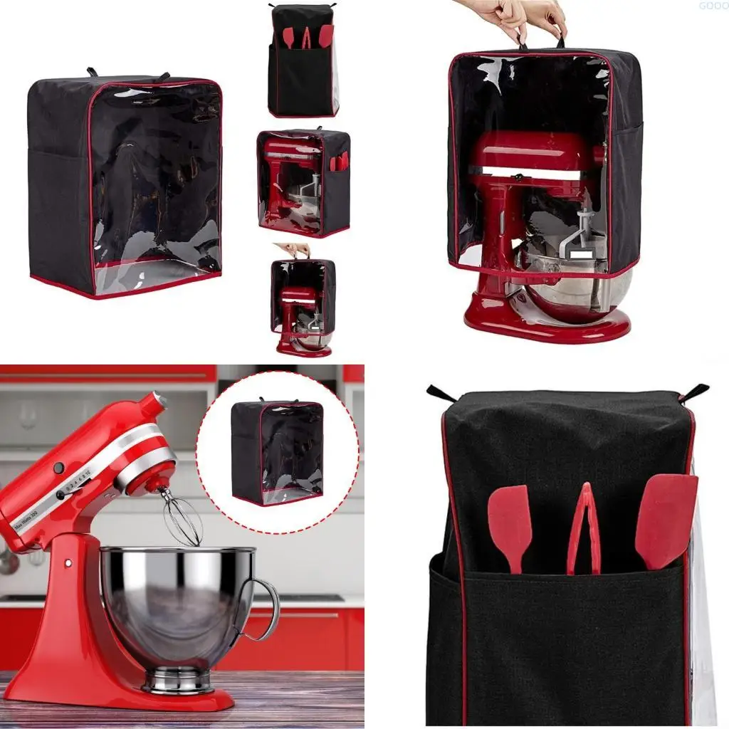

23GA Dustproof Stand Mixer Storage Bag With Clear Front Panel And Reinforced Bottom