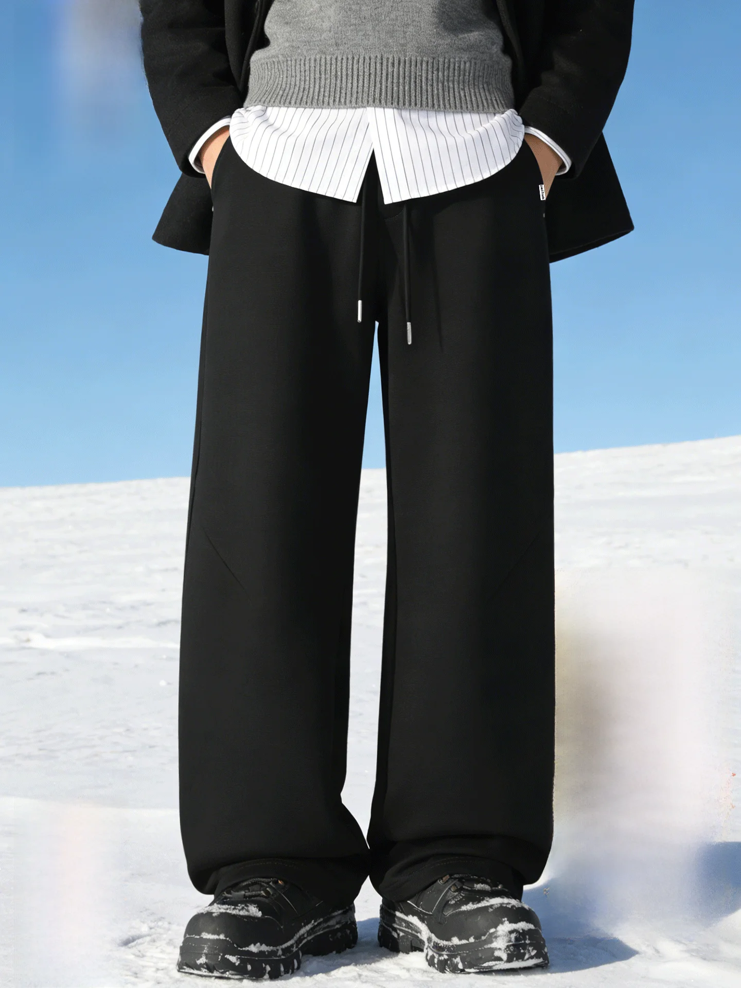 

Мужские утепленные флисовые брюки American Sle Thiened Fce Knife- Pants, повседневные длинные брюки, осенне-зимние, износостойкие, теплые