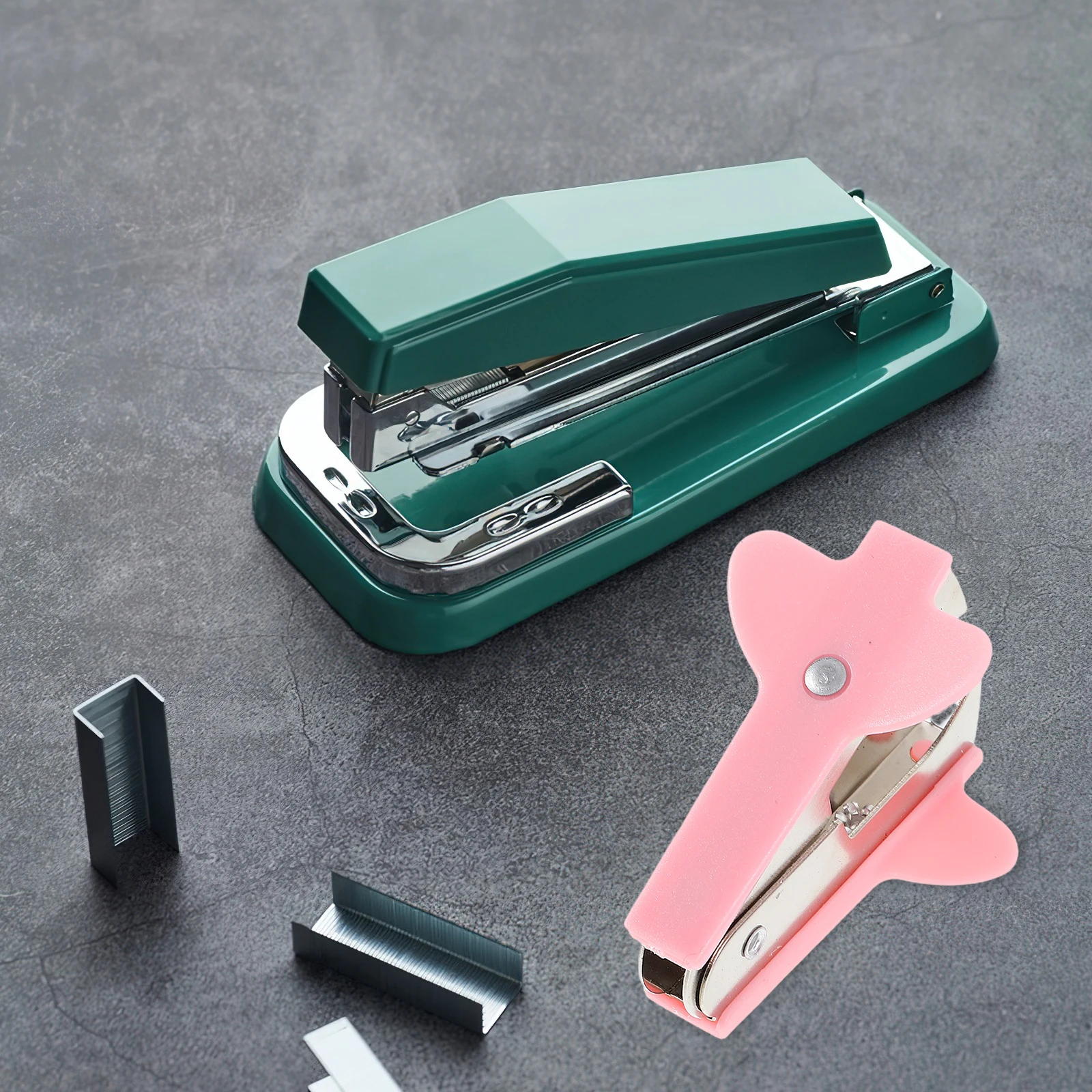 

3 Pcs Stapler Document Bookbinding Metal Manual Staplers Desk Plastic Cute Compact