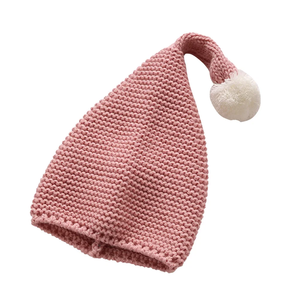 

Warm Winter Hairball For Kids Soft Stretchy Pompom Cap Winter Beanie Hats Hat Warm Hat Pink