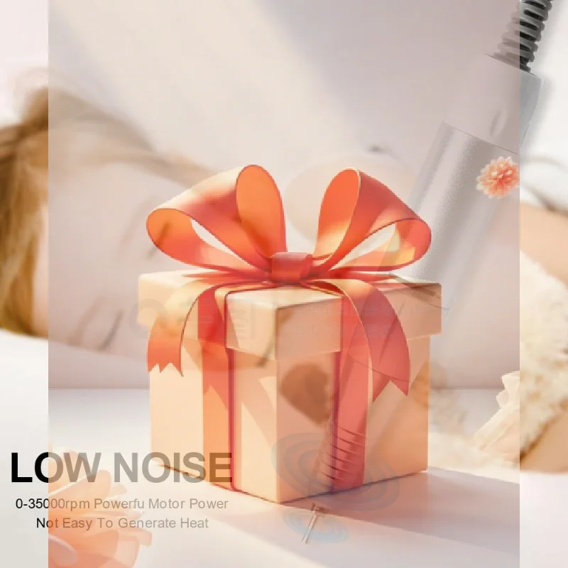 【HBA】35000rpm 5 pinos elétrica máquina de broca do prego alça handpiece pedicure substituição caneta manicure ferramenta beleza acessório