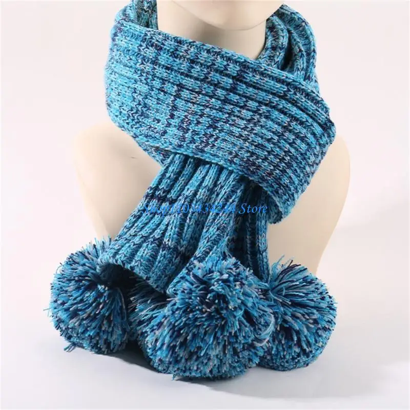 ملابس شتوية للأطفال للجنسين قبعات أطفال مع وشاح دافئ مريح قبعة تريكو عصرية مع وشاح للأعمار من 3 إلى 12 سنة