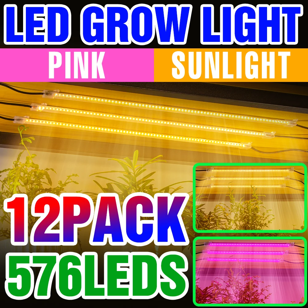 

220V Led Grow Light Full Spectrum Phytolamp SMD2835 Hydroponics Growing System Greenhouse Planting Grow Lighting Flower Seeds