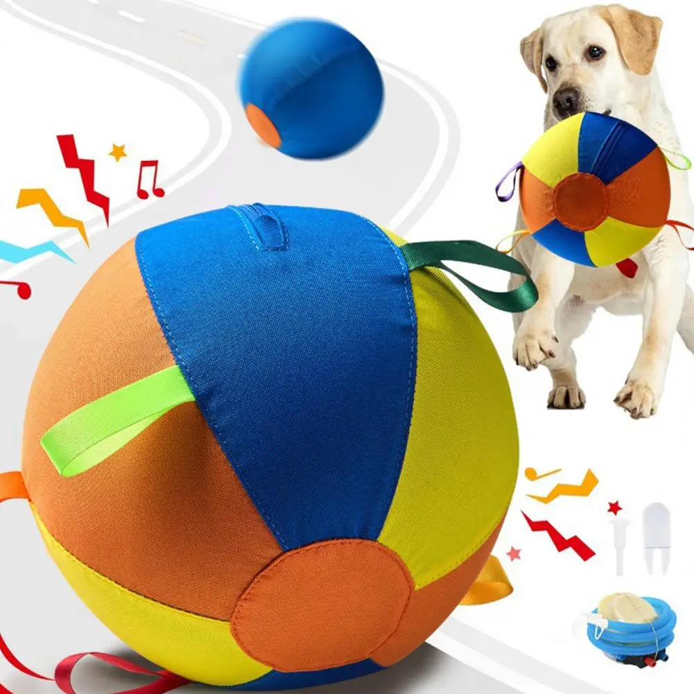 Jouet pour chien, balle de bergerie avec poignée, balle géante durable, résistante aux déchirures, jouet d'exercice, de jeu et d'entraînement, balle géante pour chien