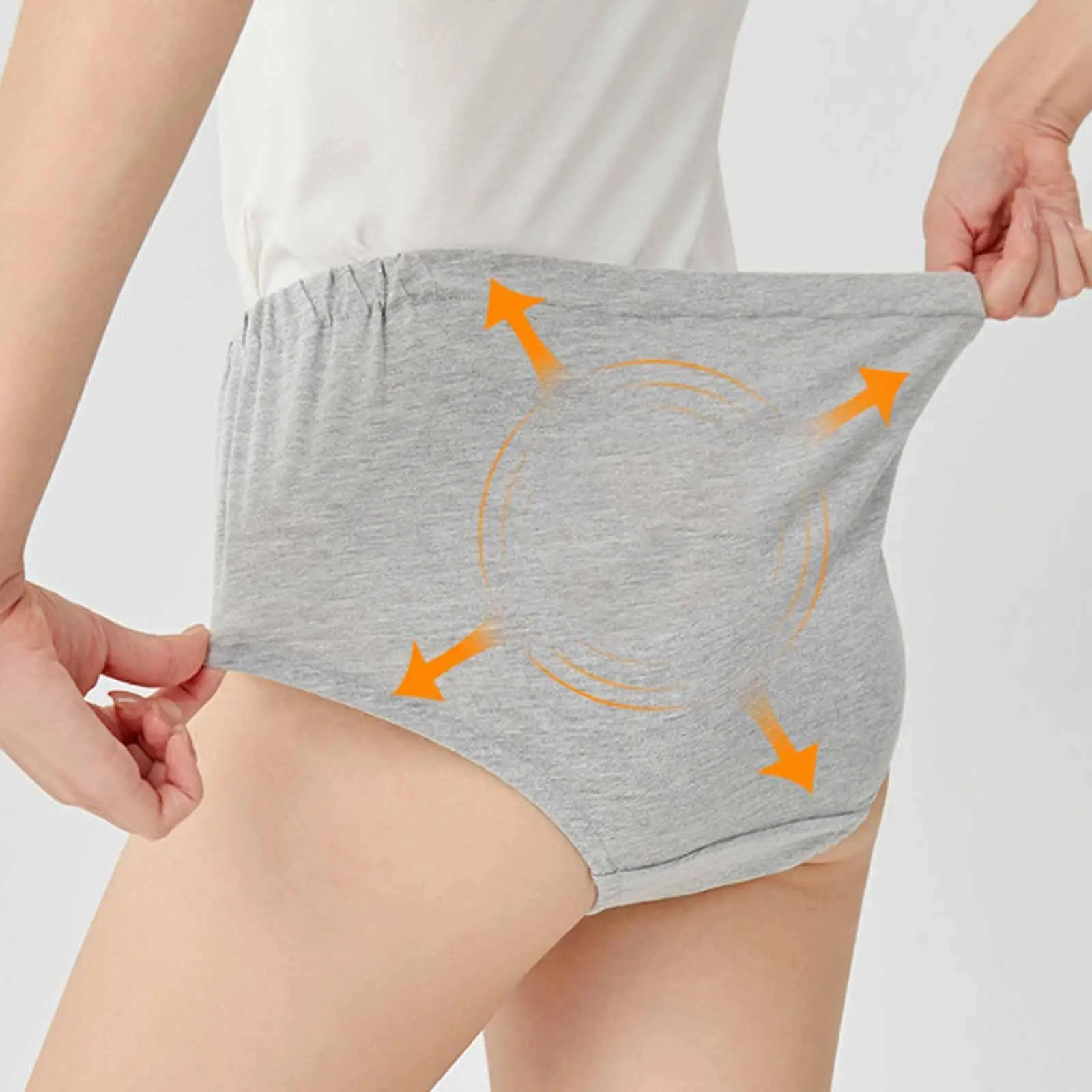 2x Adaptive Underwears Breathable Briefs Clothing Incontinence Underpants for Women Men Overnight Disabled Mom Dad Sleeping