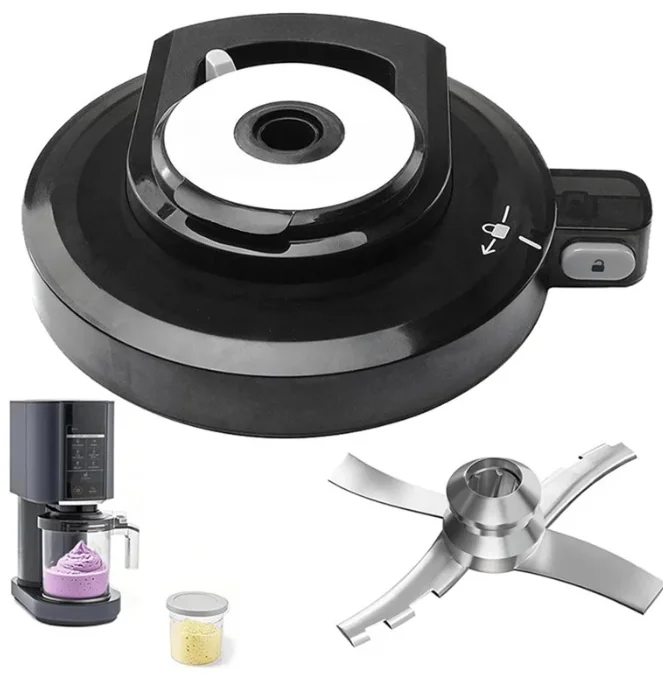 A76G-Outer Bowl Lid With Paddle For Ninja Ice Cream Maker Blender Replacement Parts NC301 NC300 NC299AMZ CN301CO CN305A