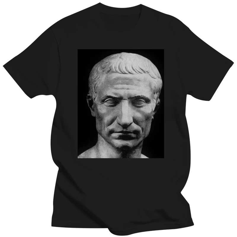 Simple Cotton T-Shirt Julius Caesar T-Shirt For Men Women Unisex Roman Dictator Political Historical O-Neck T Shirt Men