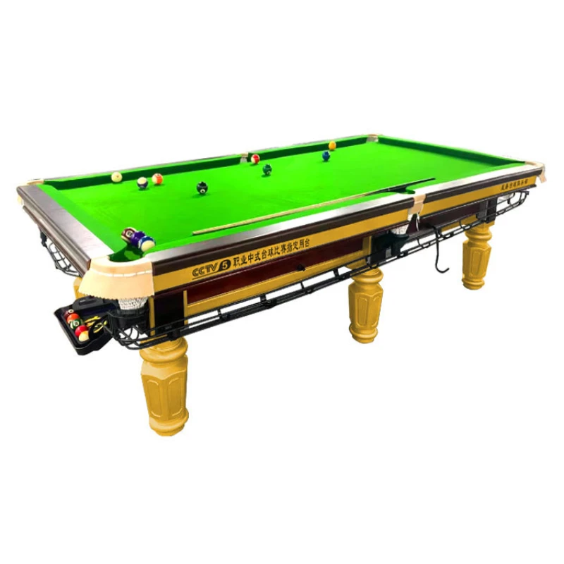 

English pool table adult commercial Chinese steel pool pool table indoor standard black eight pool table