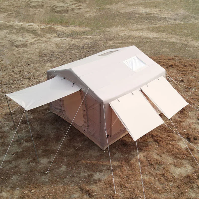 

Lightweight quick-opening inflatable ridge tent outdoor high-value viewing model modular splicing camping family tent