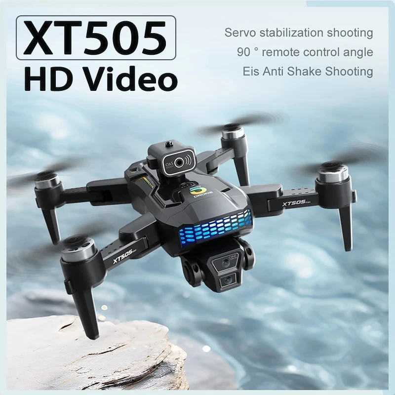 XT505 Drone 8K HD Dual Camera GPS 5G WIFI RC FPV Dron Laser 360° Obstacle Avoidance Brushless Motor Quadcopter Plane Remote