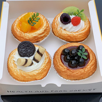 1pc Realstic Simulated Egg Tart Model PU Fake Bread Cake Street Snack Food Fruits Dessert Kitchen Toys Play Props DIY Decoration