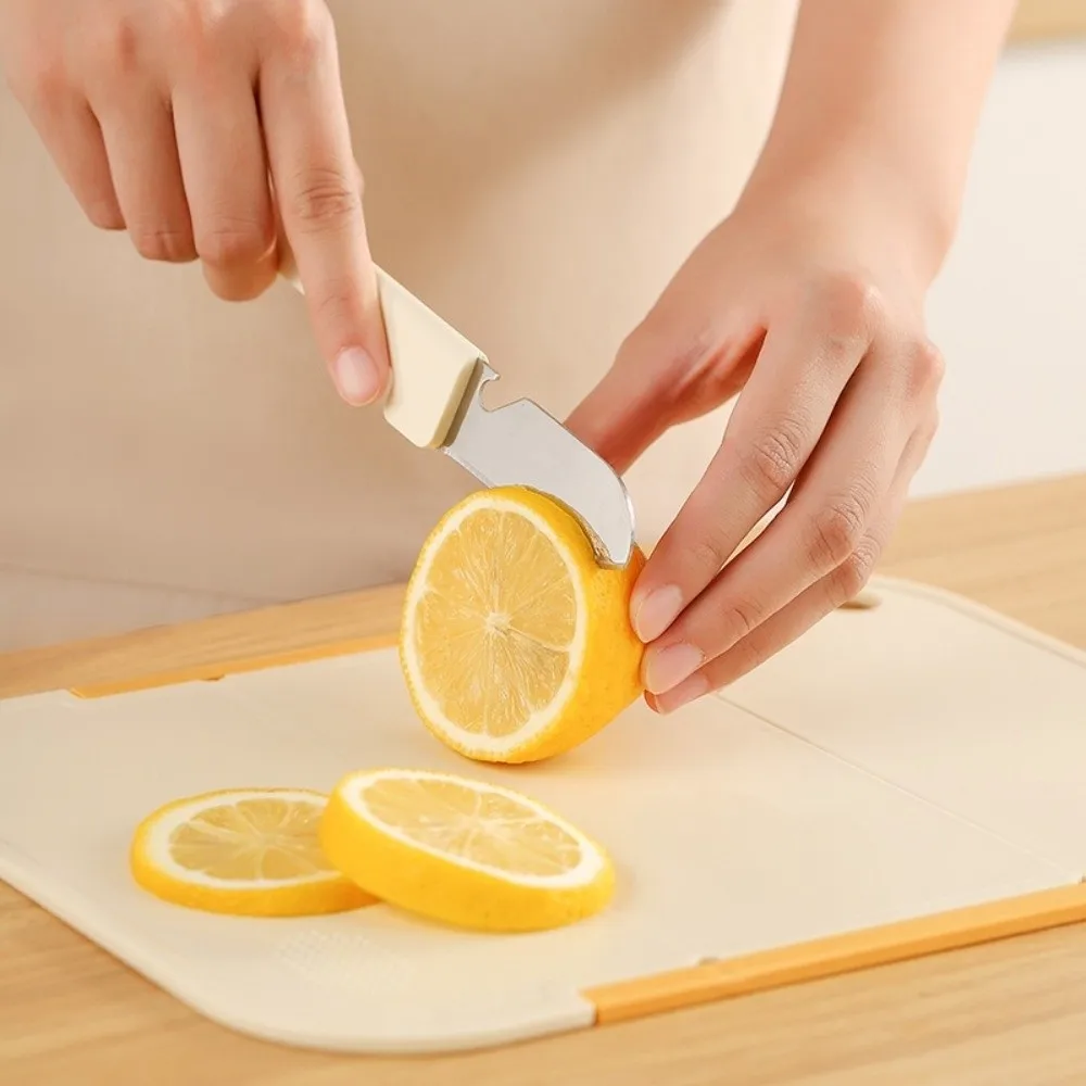 

Practical Portable Folding Cutting Board Food Grade Non-Slip Double-Sided Cutting Board Plastic Baby Food Board Kitchen Use