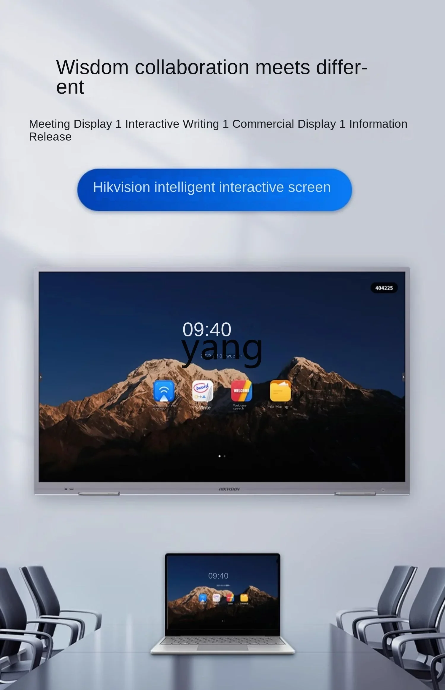 CX Multimedia Smart Touch Screen TV Projector Whiteboard Blackboard Touch Display